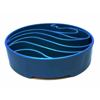 Wave Blue - SodaPup eBowl Enrichment Slow Feeder Bowl  - 8\