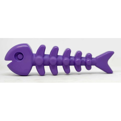 SodaPup Nylon Fish Bone Durable Chew Toy Purple 8\