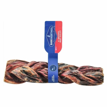 Barkworthies Beef Gullet - Braided  - 6\'\' Individual