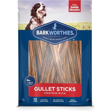 Barkworthies Beef Gullet - Sticks 6\'\'