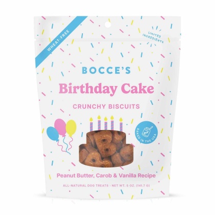 Bocce\'s Bakery Birthday Cake Biscuit Dog Treats 5oz