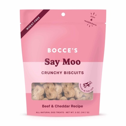 Bocce\'s Bakery Say MOOOO Biscuit Bags Dog Treats 5oz