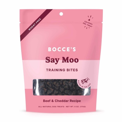 Bocce\'s Bakery Say MOOOO Training Bites Dog Treats 6oz