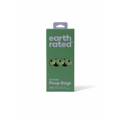 Earth Rated Lavender Poop Bags 315ct on 21 Refill Rolls