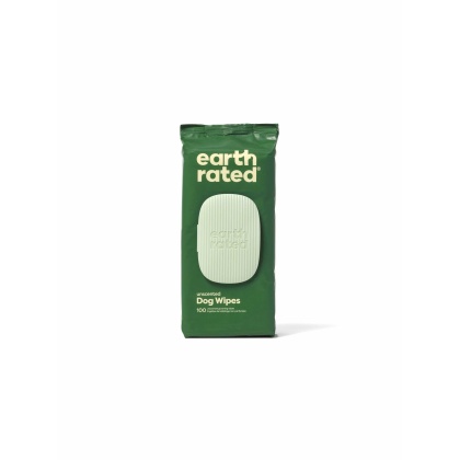 Earth Rated Unscented Dog Grooming Wipes 100ct