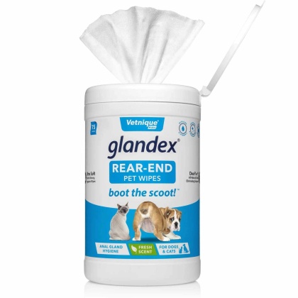 Glandex Anal Gland & Hygienic Pet Wipes 75ct