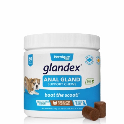 Glandex Pork Liver Soft Chews  Jar - 60ct