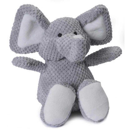 goDog Checkers Elephant w/Chew Guard Plush Dog Toy Large