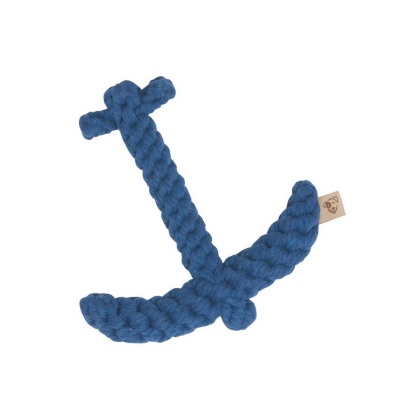 Jax & Bones Anchor Rope Dog Toy Blue 7\