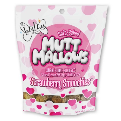 Lazy Dog Mutt Mallows Strawberry Smoochies Dog Treat 5oz