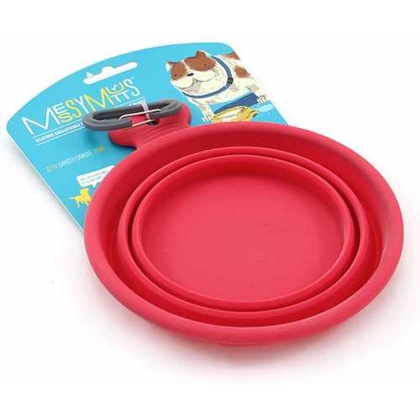 Watermelon - Messy Mutts Silicone Collapsible Bowl  - Small