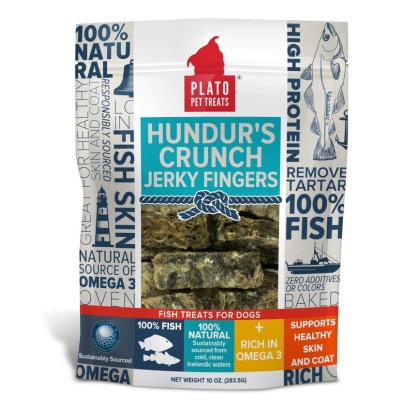 Plato Hundur\'s Crunch Jerky Fingers  - 10oz