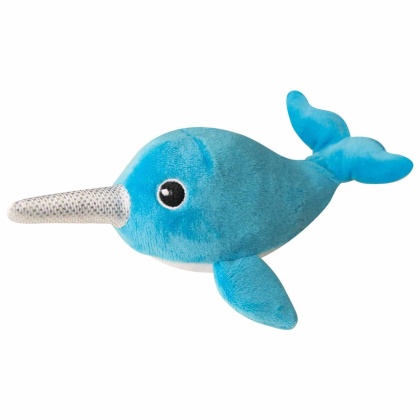 SnugArooz Baby Nikki the Narwhal Plush Dog Toy 5\