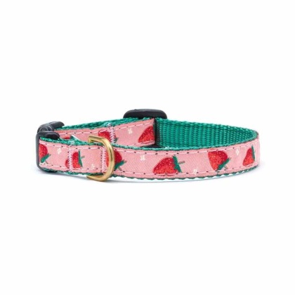 Up Country Strawberry Fields Cat Collar