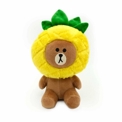 ZippyPaws Brown Plush - Pineapple Party