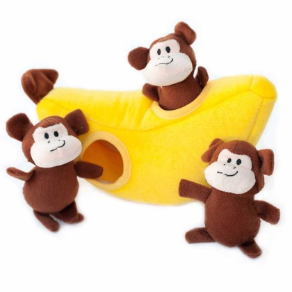 ZippyPaws Burrow Monkey \'n Banana