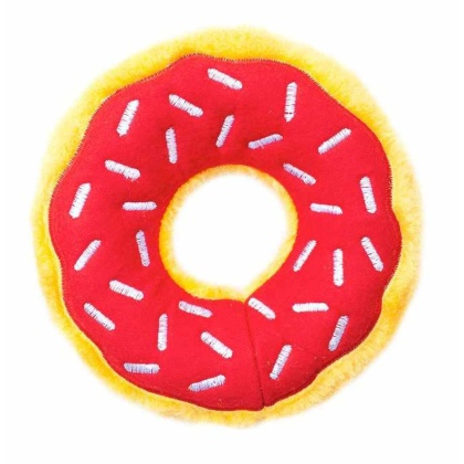 ZippyPaws Donutz Cherry Plush Dog Toy