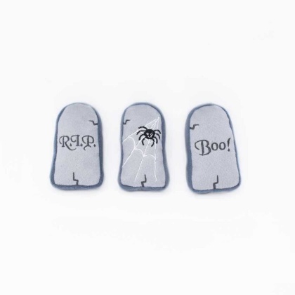 ZippyPaws Halloween Miniz 3Pack Tombstones