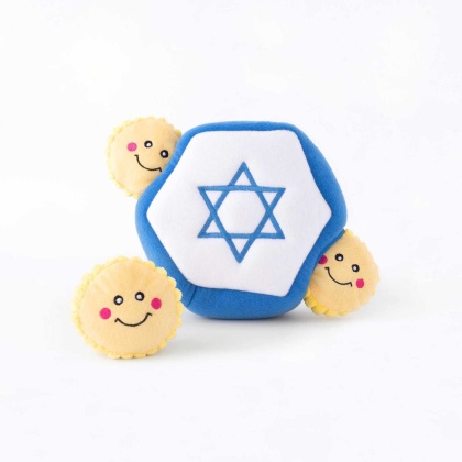 ZippyPaws Hanukkah Burrow Star of David Plush Dog Toy