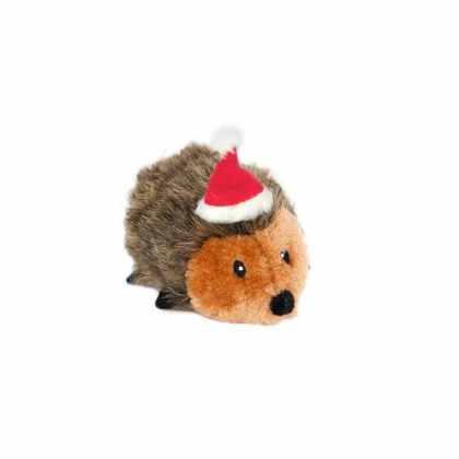 ZippyPaws Holiday Hedgehog Plush Dog Toy  - Small