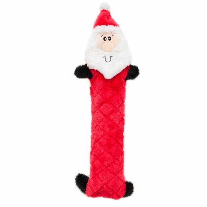 ZippyPaws Holiday Jigglerz(R) Santa Plush Dog Toy