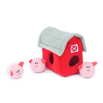 ZippyPaws Zippy Burrow Barn with Pig Bubble Babies